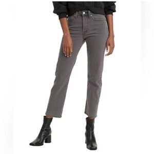 NWT Levi's Women's Wedgie Straight Gray Jeans
